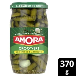 Amora Cornichons 5 épices croquante 370g